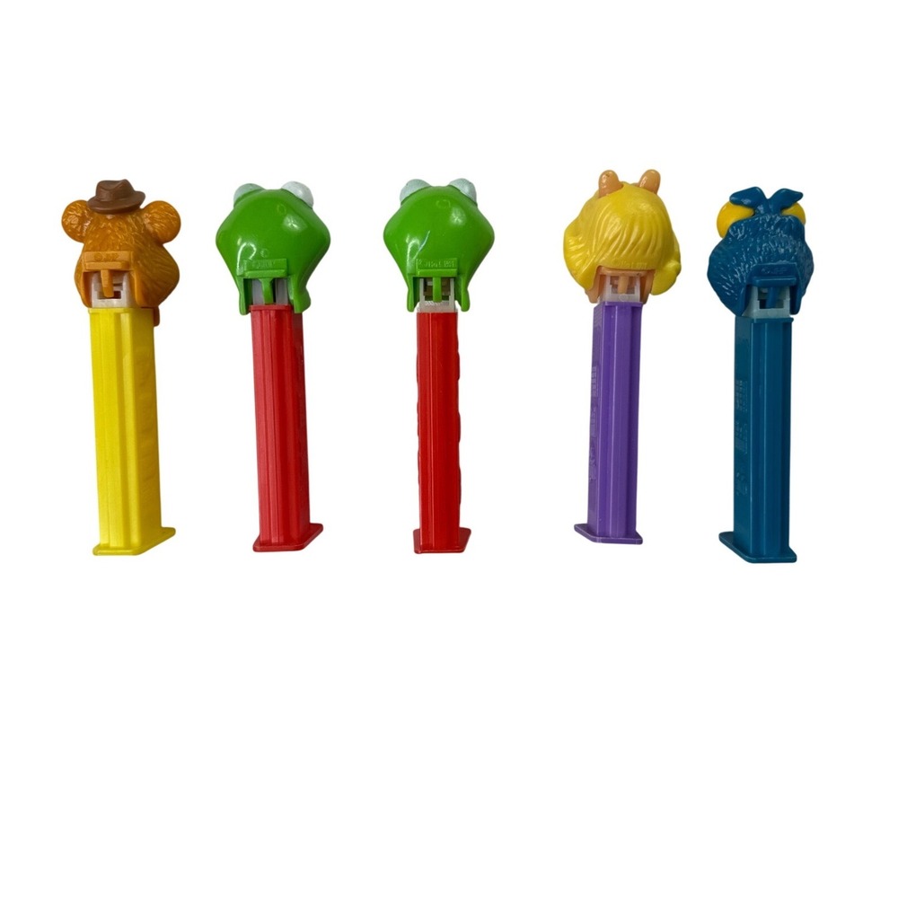Vintage Muppets PEZ Dispenser Lot of 5 Kermit Miss Piggy Gonzo Fozzie Bear 1991 - Picture 2 of 11